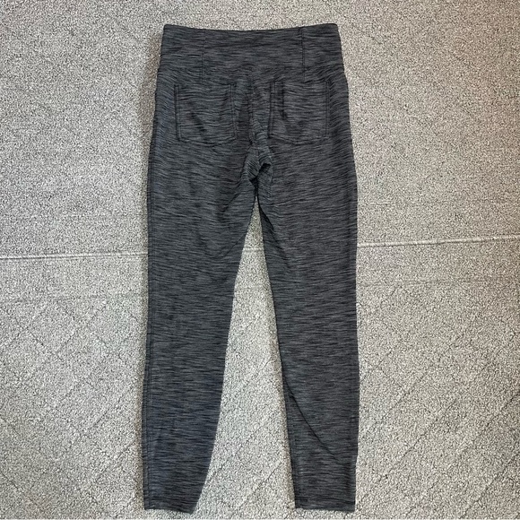 Athleta Metro High Waisted Leggings Herringbone Stretch Pants Womens Medium Gray - Picture 7 of 7